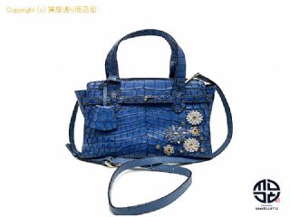 レザージュエルブ レザージュエルズ クロコダイル型押し 2WAYバック 【 TM2212036 】の基本紹介画像