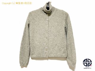 エルメス HERMES エルメス  カシミヤ アンサンブルニット カーディガンセリエボタン ノースリーブタートルネック 【 TM2212038 】の基本紹介画像