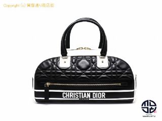 クリスチャン ディオール DIOR ディオールヴァイブ ミディアムボウリンブバック マイクロカナージュカーフスキン 【 TM2212066 】の基本紹介画像