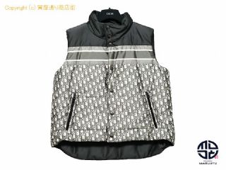 クリスチャン ディオール DIOR ディオール リバーシブル オブリーク ダウンベスト 117C32A2968-0007 【 TM2212090 】の基本紹介画像