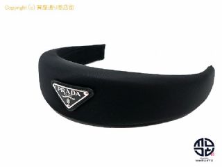 プラダ PRADA プラダ Re-Nylon トライアングルロゴ ヘッドバンド カチューシャ 【 TM2302012 】の基本紹介画像