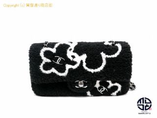 シャネル CHANEL  シャネル ムートン カメリア ココマーク チェーンショルダーバック AS3407 モコモコ 黒 シルバー金具 【 TM2302052 】の基本紹介画像