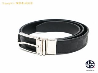 ルイ ヴィトン ダミエアンフィニ LOUIS VUITTON ルイヴィトン ダミエアンフィニ サンチュール ボストン ブラック メンズ ベルト M9674 110/44 ※別穴あり 【 TM2303043 】の基本紹介画像