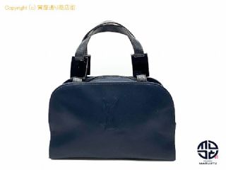 イヴ サンローラン イヴサンローラン ハンドバック ロゴ ナイロン ネイビー 【 TM2303052 】の基本紹介画像