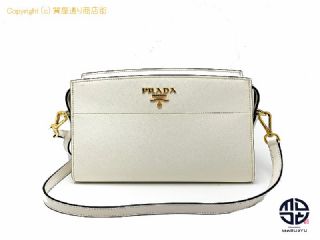 プラダ PRADA プラダ サフィアーノ レザー ホワイト 白 ショルダーバック IBH104 【 TM2303054 】の基本紹介画像