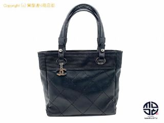 シャネル CHANEL シャネル 黒 ブラック パリビアリッツPM トートバック A34208 【 TM2303077 】の基本紹介画像