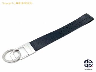 BOTTEGA VENETA ボッテガヴェネタ ブラック 黒 パンチング キーリング キーホルダー 578208 【 TM2303071 】の基本紹介画像