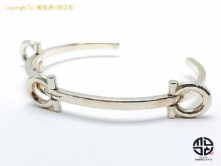 Salvatore Ferragamo フェラガモ SV925 シルバー ガンチーニ ブレスレット バングル アクセサリー 【 TM2302029 】の基本紹介画像