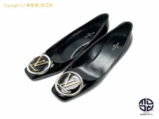 ルイ ヴィトン LOUIS VUITTON ルイヴィトン ブラック マドレーヌライン パンプス サイズ371/2(約24.5cm) レディース 靴 クツ アパレル 【 TM2304014 】の基本紹介画像