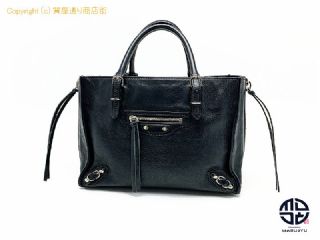 バレンシアガ BALENCIAGA バレンシアガ 黒 ブラック ザペーパーミニ ハンドバック 2WAYショルダーバック 305572 【 TM2304016 】の基本紹介画像