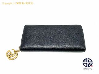 グッチ GUCCI グッチ GGマーモント 黒 ブラック カーフ ラウンドファスナー長財布 サイフ 409392 ジッピーウォレット 【 TM2304023 】の基本紹介画像