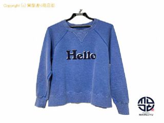 マディソンブルー MADISONBLUE マディソンブルー Hello トレーナー MB224-7005 ブルー コットン 長袖 レディース 服 サイズS アパレル 【 TM2304111 】の基本紹介画像