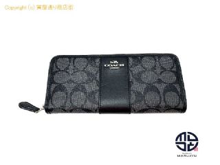 コーチ COACH コーチ 黒 シグネチャー 長財布 ジッピーウォレット 【 TM2304125 】の基本紹介画像