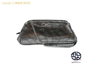 フェラガモ Ferragamo FERRAGAMO フェラガモ ガンチーニ ミニ ショルダーバック 220334 シルバー クラッチバック 【 TM2305040 】の基本紹介画像