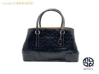 コーチ COACH コーチ レザー 黒 ブラック シグネチャー トートバック L1S-7010 ハンドバック 【 TM2305045 】の基本紹介画像