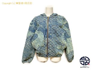 ルイ ヴィトン LOUIS VUITTON ルイヴィトン NIGOコラボ モノグラム パッチワーク デニムジャケット RM221M UZD HMA16E サイズ46 長袖 服 アパレル 【 TM2305061 】の基本紹介画像