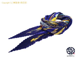 エルメス HERMES エルメス シルク ブルー系 プリーツスカーフ エルメスの卵 アパレル 【 TM2305076 】の基本紹介画像