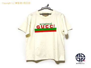 グッチ GUCCI グッチ ORIGINAL GUCCI プリント オーバーサイズ ロゴ Tシャツ 616036 サイズXS 半袖 服 アパレル 【 TM2305113 】の基本紹介画像