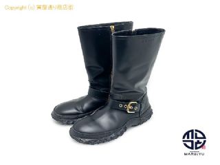 マルニ MARNI マルニ 黒 レディース ロングブーツ クツ 靴 アパレル サイズ37(約24cm) 【 TM2306047 】の基本紹介画像