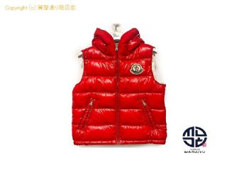 モンクレール MONCLER モンクレール キッズ 赤 MONTREUIL モントルイユ ジレ ダウンベスト 子供服 服 サイズ140cm アパレル 【 TM2306080 】の基本紹介画像