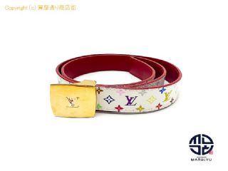ルイ ヴィトン LOUIS VUITTON ルイヴィトン マルチカラー サンチュール キャレ ベルト M6891 レディース アパレル 【 TM2306104 】の基本紹介画像