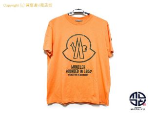 モンクレール MONCLER モンクレール オレンジ ロゴ Tシャツ 半袖 メンズ 服 アパレル サイズS 【 TM2306123 】の基本紹介画像