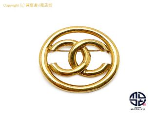 シャネル CHANEL シャネル GP メタル ゴールドカラー ココマーク サークル ブローチ アクセサリー 【 TM2306027 】の基本紹介画像