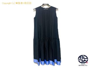 ヨーコチャン YOKO CHAN ヨーコチャン ヘムフレアコットンドレス ネイビー/ブルー YCD-223-882 ワンピース レディース 服 アパレル 【 TM2307001 】の基本紹介画像