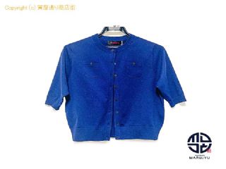 キャバン CABaN キャバン ポリエステル ネイビー ハーフスリーブ ポケットカーディガン 39020102012 サイズ36 レディース 服 アパレル 【 TM2307004 】の基本紹介画像