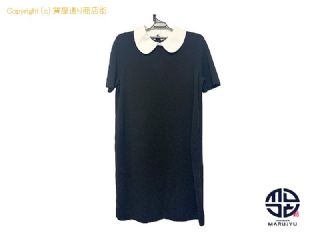 トリーバーチ TORY BURCH トリーバーチ ブラック ニット ドレス ワンピース 145296 半袖 セータードレス サイズM レディース 服 アパレル 【 TM2307007 】の基本紹介画像