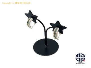 K18WG/K14WG ホワイトゴールド アレキサンドライト ダイヤ イヤリング アクセサリー 証明書付き 【 TM2307060 】の基本紹介画像