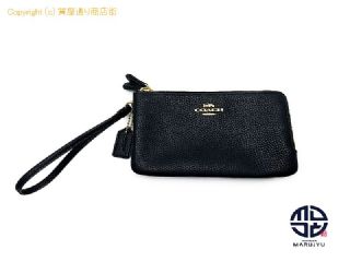 コーチ COACH コーチ 黒 ブラック レザー ポーチ 小物入れ 【 TM2307074 】の基本紹介画像