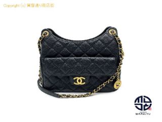 シャネル CHANEL シャネル キャビアスキン マトラッセ ホーボー ショルダーバック AS3690 ヴィンテージゴールド金具 【 TM2307095 】の基本紹介画像