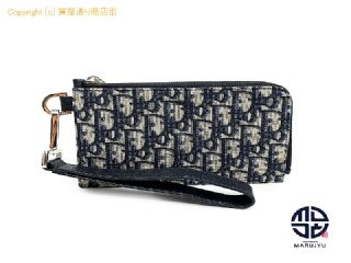 クリスチャン ディオール DIOR ディオール オブリーク ハンドル付き L型ファスナー長財布 ポーチ サイフ 【 TM2307092 】の基本紹介画像
