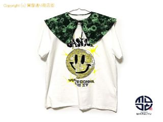 ガニー GANNI ガニー ロゴ スマイル Tシャツ T3356 半袖 レディース 服 アパレル サイズXS ※別売り襟付き 【 TM2307097 】の基本紹介画像