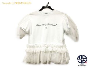 MSGM MSGM エムエスジーエム 白 レース Tシャツ 半袖 レディース アパレル XSサイズ 【 TM2307099 】の基本紹介画像