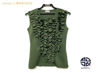 ドリス ヴァン ノッテン DRIES VAN NOTEN ドリスヴァンノッテン ノースリーブ フリル Tシャツ レディース アパレル XSサイズ 【 TM2307100 】の基本紹介画像