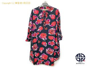マルニ MARNI マルニ ローズプリント 花柄 ワンピース ABMA0882A0 レディース アパレル サイズ38 【 TM2307102 】の基本紹介画像