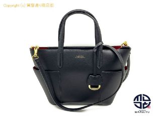ラルフローレン RALPH LAUREN ラルフローレン 黒 2WAYショルダーバック ハンドバック 【 TM2307103 】の基本紹介画像