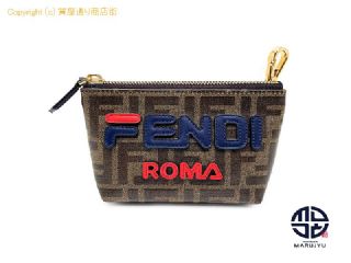 フェンディ FENDI フェンディ FILA フィラ コラボ ズッカ柄 ポーチ 7N0097 小物入れ 【 TM2307110 】の基本紹介画像