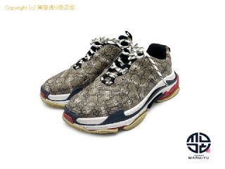 グッチ GUCCI x BALENCIAGA グッチ バレンシアガ コラボコレクション Triple S トリプルS スニーカー 靴 クツ 26.5cm メンズ アパレル 【 TM2307116 】の基本紹介画像