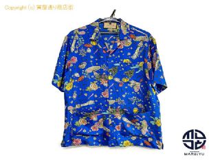 グッチ GUCCI グッチ ヒグチユウコ マッシュルーム プリント ボウリングシャツ 半袖 672619 メンズ アパレル サイズ44 【 TM2308002 】の基本紹介画像