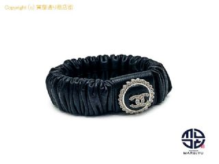 シャネル CHANEL シャネル ブラック ヘアバンド ココマーク/ラインストーン AA8558 ヘアゴム へアアクセサリー 【 TM2308005 】の基本紹介画像