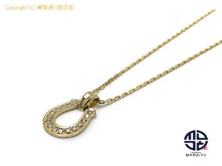 SYMPATHY OF SOUL シンパシーオブソウル K18YG 18金イエローゴールド ダイヤモンド ラージ ホースシュー ネックレス アクセサリー 【 TM2309056 】の基本紹介画像
