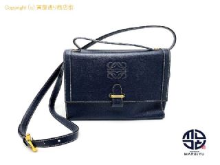 ロエベ LOEWE ロエベ ヴィンテージ ネイビー 2WAY ショルダーバック ハンドバック 【 TM2308060 】の基本紹介画像