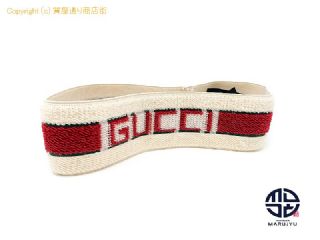 グッチ GUCCI グッチ エラスティック ヘアバンド Mサイズ(57cm) ヘアアクセサリー アパレル 【 TM2308052 】の基本紹介画像