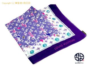 ルイ ヴィトン LOUIS VUITTON ルイヴィトン エピス ストール スカーフ パープル系 マルチ アパレル 【 TM2308078 】の基本紹介画像