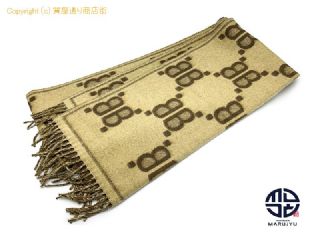 バレンシアガ BALENCIAGA GUCCI バレンシアガ x グッチ ザハッカープロジェクト BBロゴ マフラー 681511 アパレル 【 TM2308088 】の基本紹介画像