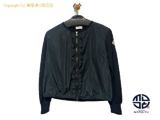 モンクレール MONCLER モンクレール フリル カーディガン CARDIGAN TRICOT ブラック ジャケット Lサイズ レディース アパレル 【 TM2309002 】の基本紹介画像