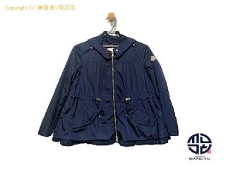 モンクレール MONCLER モンクレール フリル付き LOTUS GIUBBOTTO ロータス ジャケット ネイビー ジャンパー アウター レディース アパレル サイズ00 【 TM2309001 】の基本紹介画像